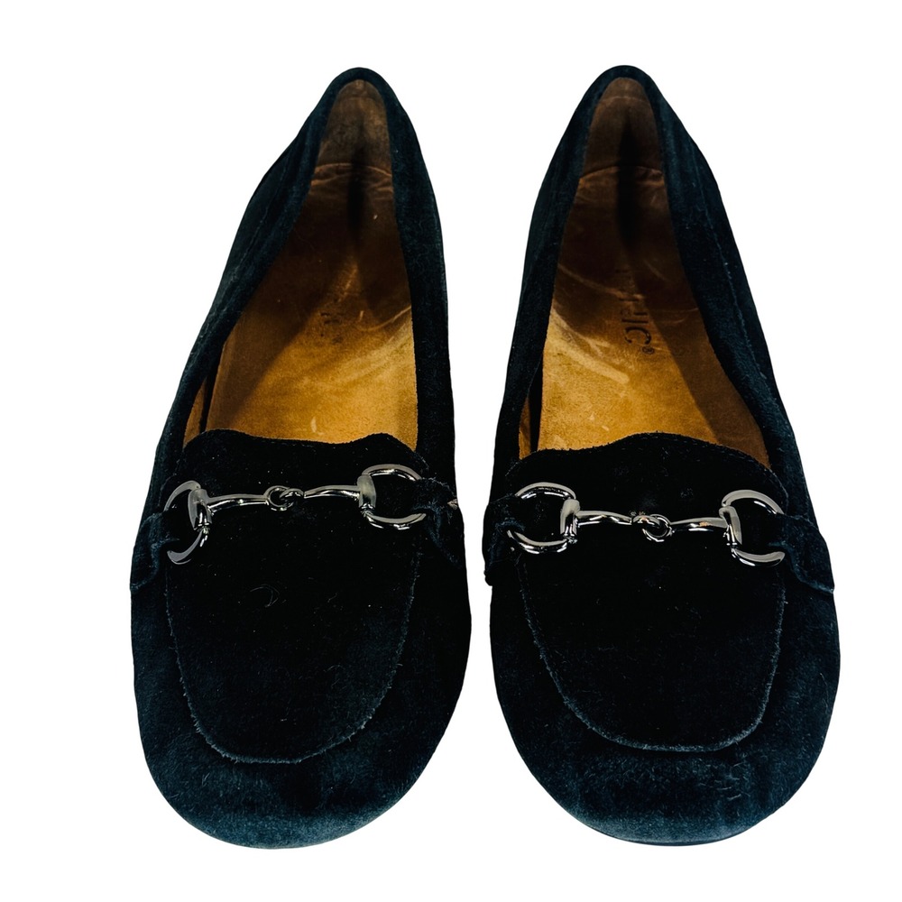 Vionic Bibiana Black Suede Horsebit Loafers Women's‎ 9 Comfort Orthotic Flats - Picture 10 of 10
